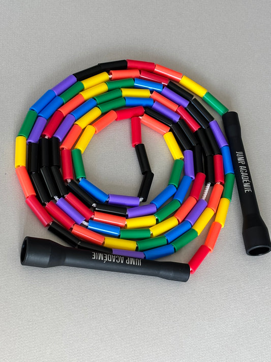 Corde perlée Modele RAINBOWBLACK